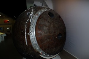 A real sputnik. This is one of the Resource F-II satellites used for mapping