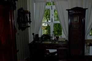 Aleksey Tolstoy's writing desk and room when he was a schoolboy in the late 19th century