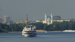 Kremlin and Mosque in Kazan's historic central city
