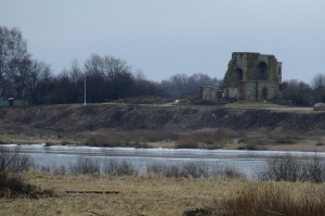 Ruins of the original settlement of Novgorod. The city was relocated after famine and fire.