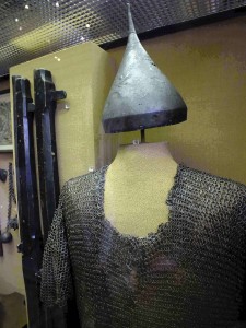 Replica of chainmail hauberk that would have been worn by Alexander Nevsky