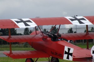 The Fokker Dr I was flown by the Red Baron, Manfred von Richthofen