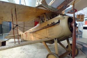 A plane dating to WWI at Le Bourget Aviation Museum