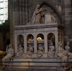 The tomb of Louis XII of France. St. Denis was the location for the coronation and burial of the French monarchy.